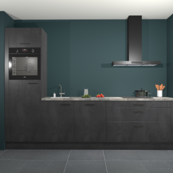 Beton zwarte keuken Belize 41911