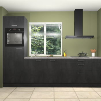 Beton zwarte keuken Belize 41914