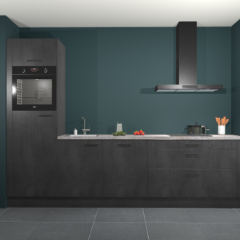 Beton zwarte keuken Belize 41917