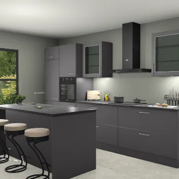 Onyxgrijze keuken Canada 26099