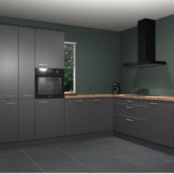 Onyxgrijze keuken India 41965