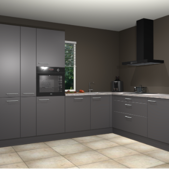 Onyxgrijze keuken India 41990