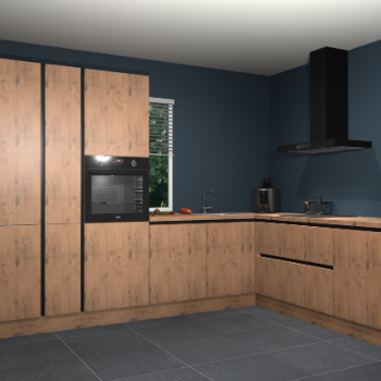 Astoria eiken greeploze keuken India 42048