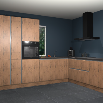 Astoria eiken greeploze keuken India 42057