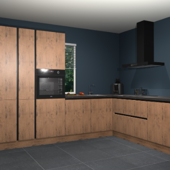 Astoria eiken greeploze keuken India 42060