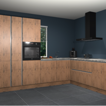 Astoria eiken greeploze keuken India 42063