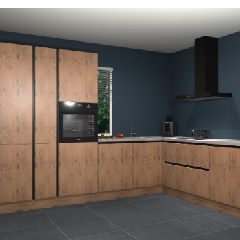 Astoria eiken greeploze keuken India 42072