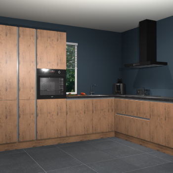 Astoria eiken greeploze keuken India 42075