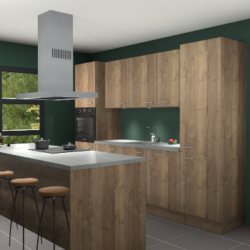 Chocolade eiken keuken Lima 24781