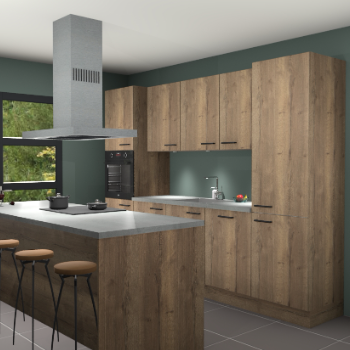 Chocolade eiken keuken Lima 24782