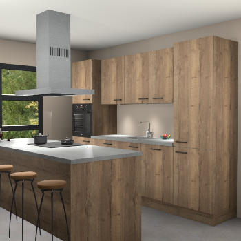 Chocolade eiken keuken Lima 24783