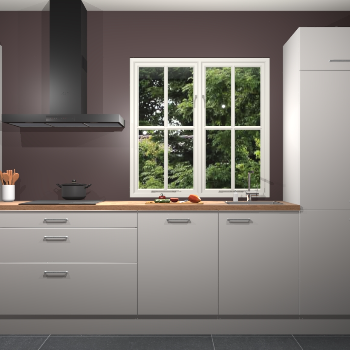 Zijdegrijze keuken Taranto 40815