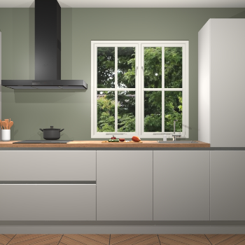 Zijdegrijze Greeploze keuken Taranto 40816