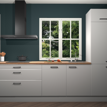 Zijdegrijze keuken Taranto 40817