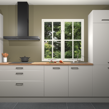 Zijdegrijze keuken Taranto 40818