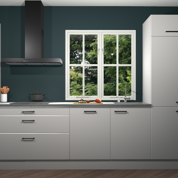 Zijdegrijze keuken Taranto 40824