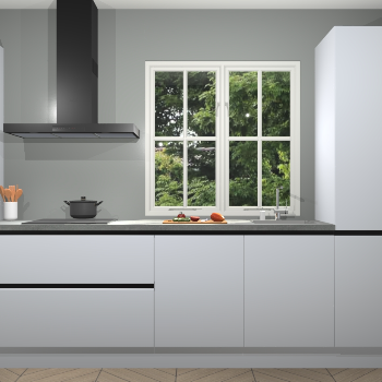 Zijdegrijze Greeploze keuken Taranto 40826