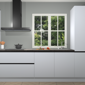 Zijdegrijze Greeploze keuken Taranto 40832