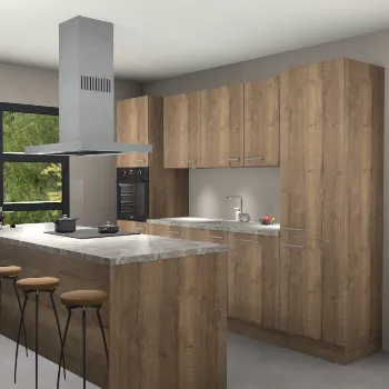 Chocolade eiken keuken Lima 24826