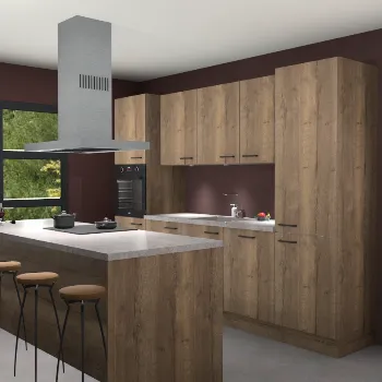 Chocolade eiken keuken Lima 24838