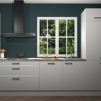 Zijdegrijze keuken Taranto 40836