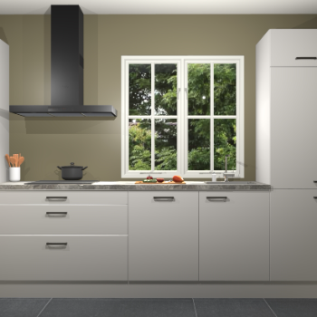 Zijdegrijze keuken Taranto 40837