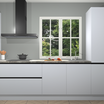 Zijdegrijze Greeploze keuken Taranto 40838