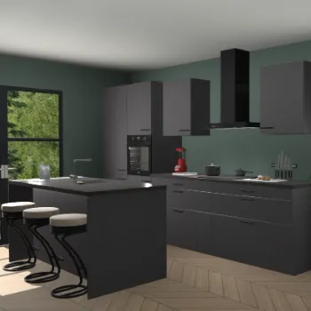 Onyxgrijze keuken Spanje 24061