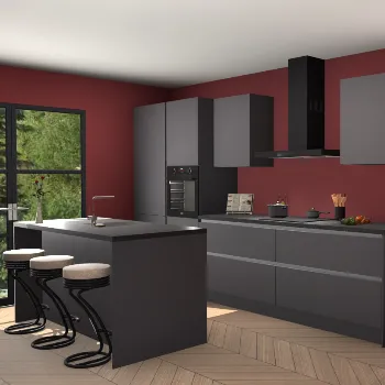 Greeploze onyxgrijze keuken Spanje 24078