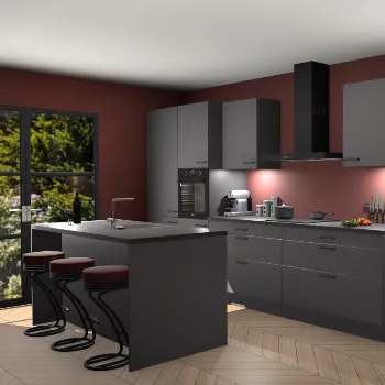 Onyxgrijze keuken Spanje 24080