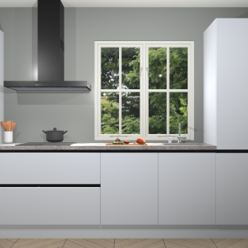 Zijdegrijze Greeploze keuken Taranto 40844