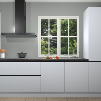 Zijdegrijze Greeploze keuken Taranto 40850