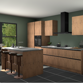 Greeploze astoria eiken keuken Spanje 24145
