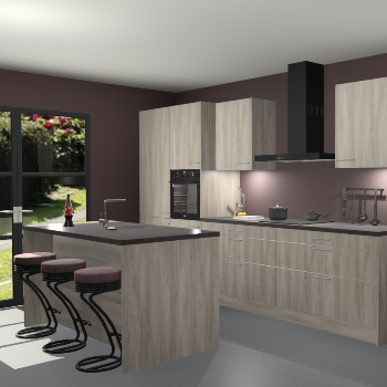 Vuren keuken Spanje 24511