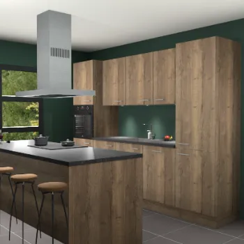 Chocolade eiken keuken Lima 24842