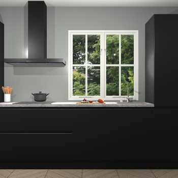 Zwarte Greeploze keuken Taranto 41146