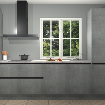 Beton Parelgrijs Greeploze keuken Taranto 41357