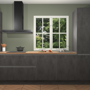 Beton Antraciet Greeploze keuken Taranto 41373