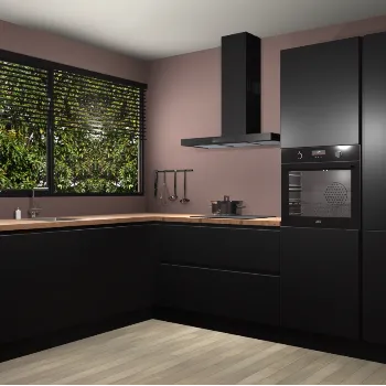Zwarte greeploze keuken Nepal 42569