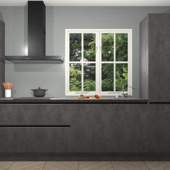 Beton Antraciet Greeploze keuken Taranto 41419