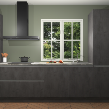 Beton Antraciet Greeploze keuken Taranto 41422