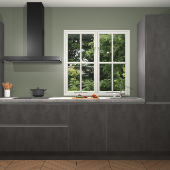 Beton Antraciet Greeploze keuken Taranto 41428