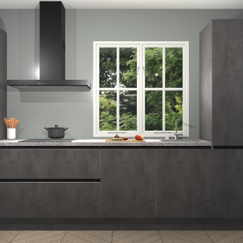 Beton Antraciet Greeploze keuken Taranto 41431
