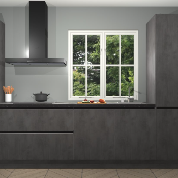 Beton Antraciet Greeploze keuken Taranto 41437