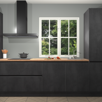 Beton Zwart Greeploze keuken Taranto 42302