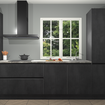 Beton Zwart Greeploze keuken Taranto 42448