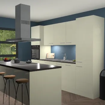 Magnolia hoogglans keuken Lima 24959
