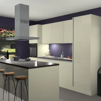 Greeploze magnolia hoogglans keuken Lima 24963