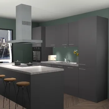 Onyxgrijze keuken Lima 25088