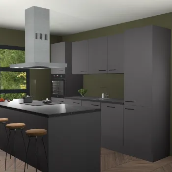 Onyxgrijze keuken Lima 25098